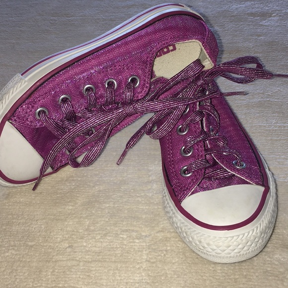 Converse Other - Girls Converse Low Top Sparkle Glitter